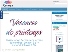 Tablet Screenshot of ceresa.fr